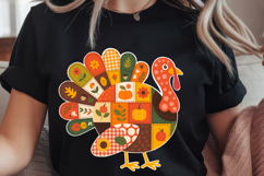 Patchwork Thanksgiving Turkey Cozy Fall Autumn Animal Product Image 3