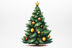 Watercolor Christmas Tree Sublimation Product Image 3