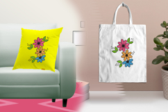 Colorful Daisy Trio Three Size Embroidery Design Product Image 3