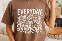 Every Day I'm Motherin Svg, Mom life Svg, Tired Mom Svg. Product Image 4
