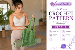 Felted Crochet Yoga Mat Bag Pattern PDF Product Image 1