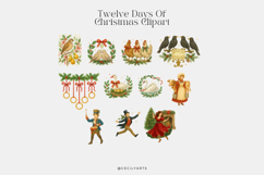 Twelve Days of Christmas Watercolor Clipart Set Product Image 2