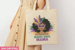 Mardi Gras Mama PNG, Mardi Gras Sublimation PNG Product Image 1