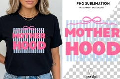 Mother Hood PNG | Pink Glitter Typography Design Product Image 1