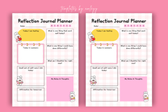 Cute Reflection Journal Planner Template Canva | Editable Product Image 3
