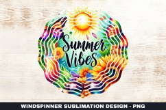 Summer Vibes Wind Spinner Sublimation Design Product Image 1