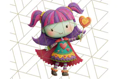 Colorful Halloween Clipart PNG, Cute Kids & Candy Clip Art Product Image 3