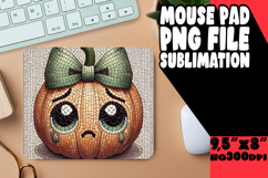 Joyful Desk Pad Sublimation PNG, Cute Pumpkin Product Image 1