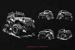 10 Bundle Dark Art Dirt Jeep Car Off-Road Mud 4x4 Double Product Image 5