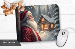 Smiling Santa by Cozy Cabin Mouse Pad Sublimation Product Image 1