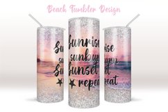 #BeachLife Tumbler Sublimation, Skinny Tumbler 20 Product Image 1