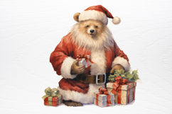 Christmas Teddy Bear Sublimation Clipart PNG Product Image 3
