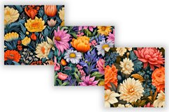 Wildflowers in Abstract Seamless Floral Pattern, Wildflower Product Image 3