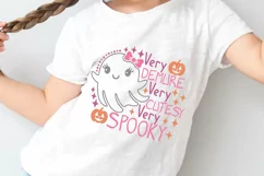Very Demure Very Cutesy Very Spooky Svg, Halloween Ghost Svg Product Image 4