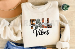Fall Vibes Thankful Grateful Blessed PNG Design Product Image 3