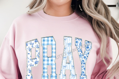 Pray Pearls Coquette Png, Easter Floral Christian Pearls Product Image 3