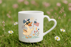 Boy 4th July Goose Patriotic Day PNG Sublimation Design Product Image 3