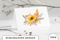 Watercolor Autumn Pumpkins png Product Image 3