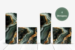 Green Marble Tumbler Wrap, Malachite Tumbler Designs Product Image 3