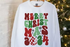 Merry Christmas SVG, Christmas SVG, Groovy Christmas PNG Product Image 5
