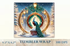 Christmas Sublimation Design Tumbler, Skinny Tumbler Wrap Product Image 2