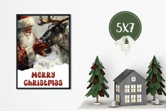 Christmas Greeting Card, Santa Claus Greeting Cards Product Image 3