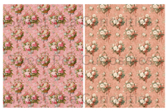 Shabby Chic, Papers, Flowers, Baskets, Junk Journal, Pinks Product Image 3