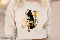 Graduation Girl PNG Congrats Grad Glam Fashion Design Product Image 4