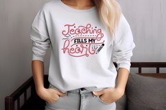 Teaching fills my heart SVG Product Image 3