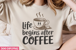 Retro Funny Coffee Quotes Sublimation Bundle PNG Product Image 8