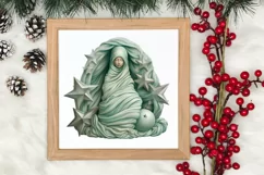 Mint Christmas Baby First Clipart, Christmas PNG Product Image 3