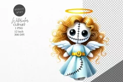 Christmas clipart, Angel clipart, Doll clipart, Product Image 1