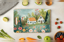 Cottagecore Dreams Cutting Boards sublimation Design Product Image 3
