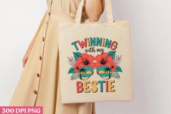 TWINNING with my BESTIE PNG, Friendship Sublimation PNG Product Image 3