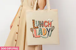 LUNCH LADY PNG, Lunch Lady Sublimation PNG Product Image 1