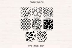 Seamless Animal Print SVG Bundle | Safari Patterns Product Image 3