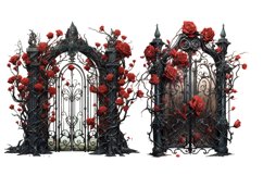 Vintage Scary Clipart Bundle, Set of 15 Png Bundle Product Image 3