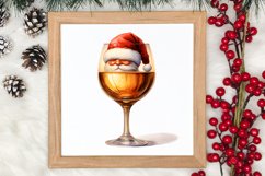 Christmas Wine Cup Sublimation Clipart Product Image 3