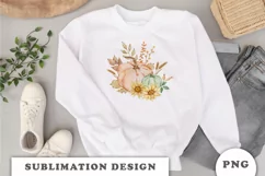 Watercolor Thanksgiving sublimation png Product Image 3
