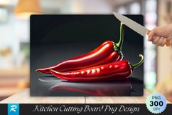 Chili Pepper Cutting Board Sublimation Design Product Image 1