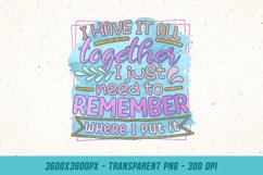 Sarcastic Clipart- Funny Quote PNG Sublimation Product Image 1