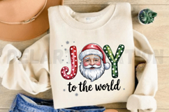 Joy to the World PNG Santa Christmas PNG Design Product Image 3