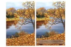 Landscape Clipart, Autumn Clipart, Winter Clipart, Christmas Product Image 2