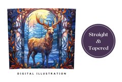 Christmas Deer Sublimation Design, Christmas Tumbler Wrap Product Image 3
