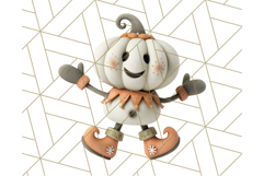 Retro Halloween Clipart Vintage PNG Graphics, 50s Holiday Product Image 3