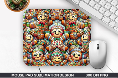 Mouse Pad Sublimation, Christmas Mouse Pad PNG Design Product Image 1