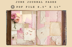Pastel Lace Fabric Junk Journal Pages Product Image 3