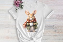 Christmas Animals Coffee Sublimation Clipart, Christmas PNG Product Image 3