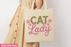 Cat Lady PNG, Cat Mom Sublimation PNG Product Image 1