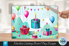 Birthday Cutting Board Sublimation Design Product Image 1